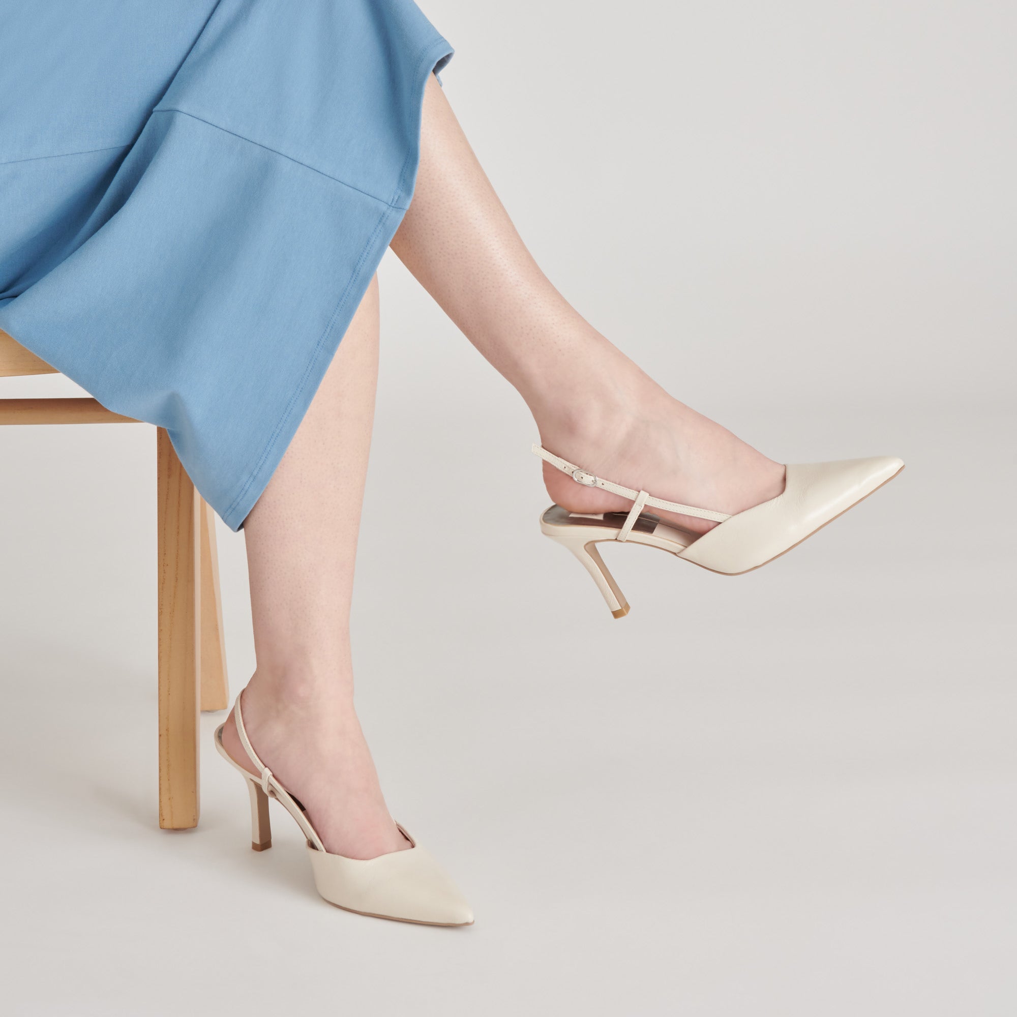 KIM HEELS IVORY CRINKLE PATENT - Elegant Women's High Heel Sandals for Weddings, Parties & Special Occasions
