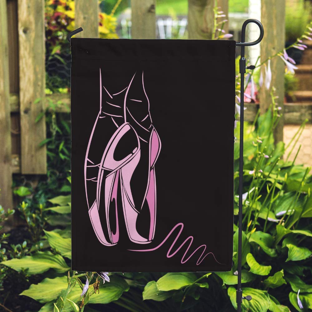 Double Sided Ballet Dancers Garden Flag - Vertical Welcome Patio Flag for Seasonal Farmhouse Decor | Rustic Polyester Outdoor Yard & Lawn Decoration | Perfect for Spring, Summer, and Holiday Home Decor
