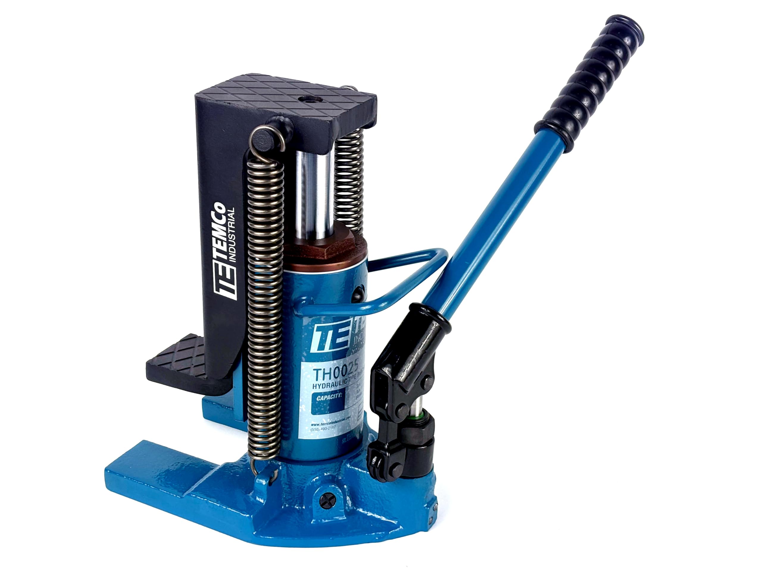 TEMCo 2.5-5 Ton Hydraulic Toe Jack for Shipping Containers & Heavy Machinery - Industrial Equipment Lifting Tool for Warehouse, Construction & Logistics