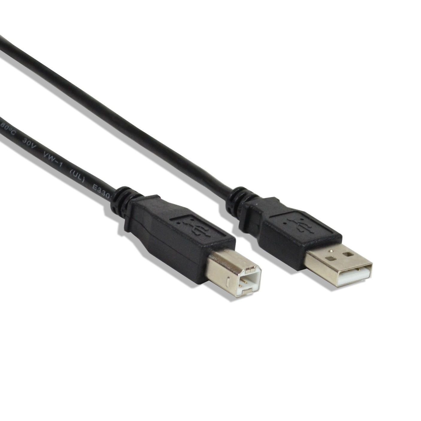 LOGICO 3-Pack 3ft USB 2.0 A Male to B Male High-Speed Printer Scanner Cable - Compatible with HP, Canon, Epson Printers & Scanners for Home Office Use