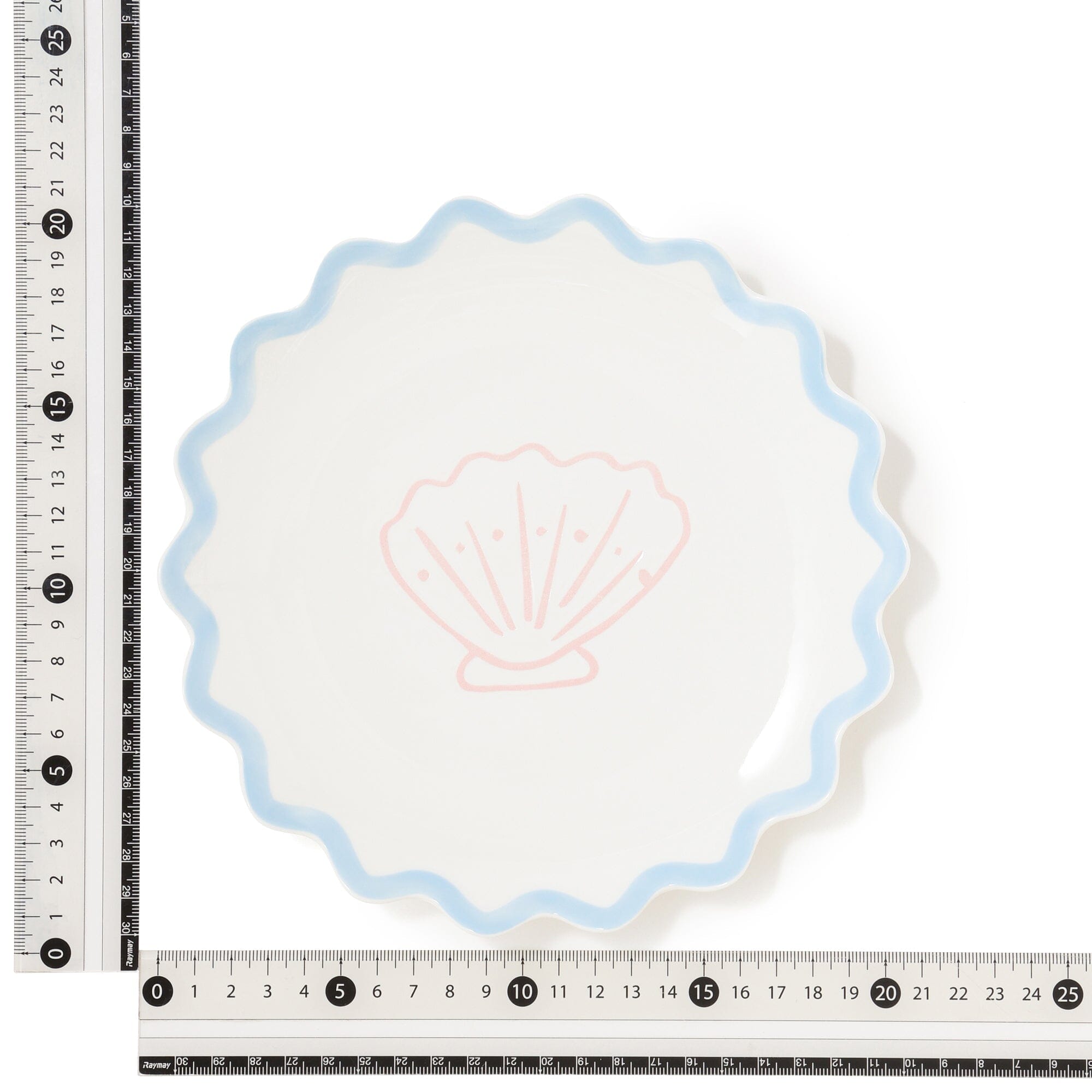 Craft Touch Plate Shell Medium Blue - Premium Ceramic Dinnerware for Home & Restaurant Use - Perfect for Everyday Dining, Entertaining Guests, and Special Occasions