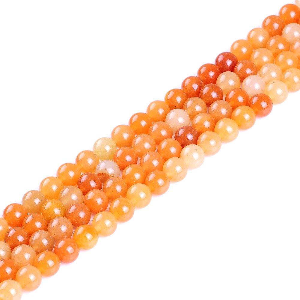10mm Red Aventurine Beads for Jewelry Making - Natural Jasper Stone Round Beads (36pcs/Strand) - Perfect for DIY Bracelets, Necklaces & Healing Crystal Jewelry