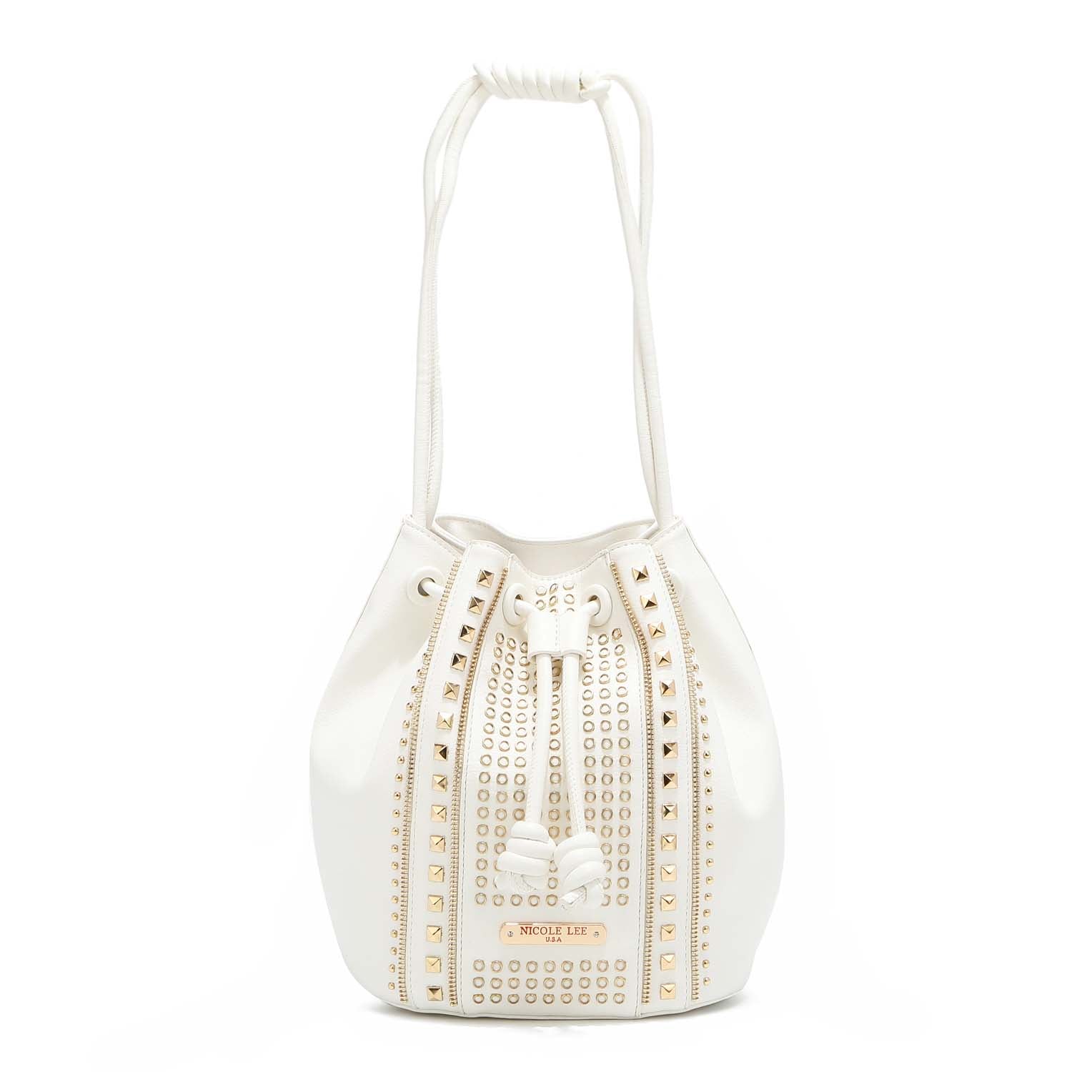 Stylish Studded Bucket Bag for Women - Trendy Crossbody Purse with Metal Accents - Perfect for Casual Outings, Shopping & Travel