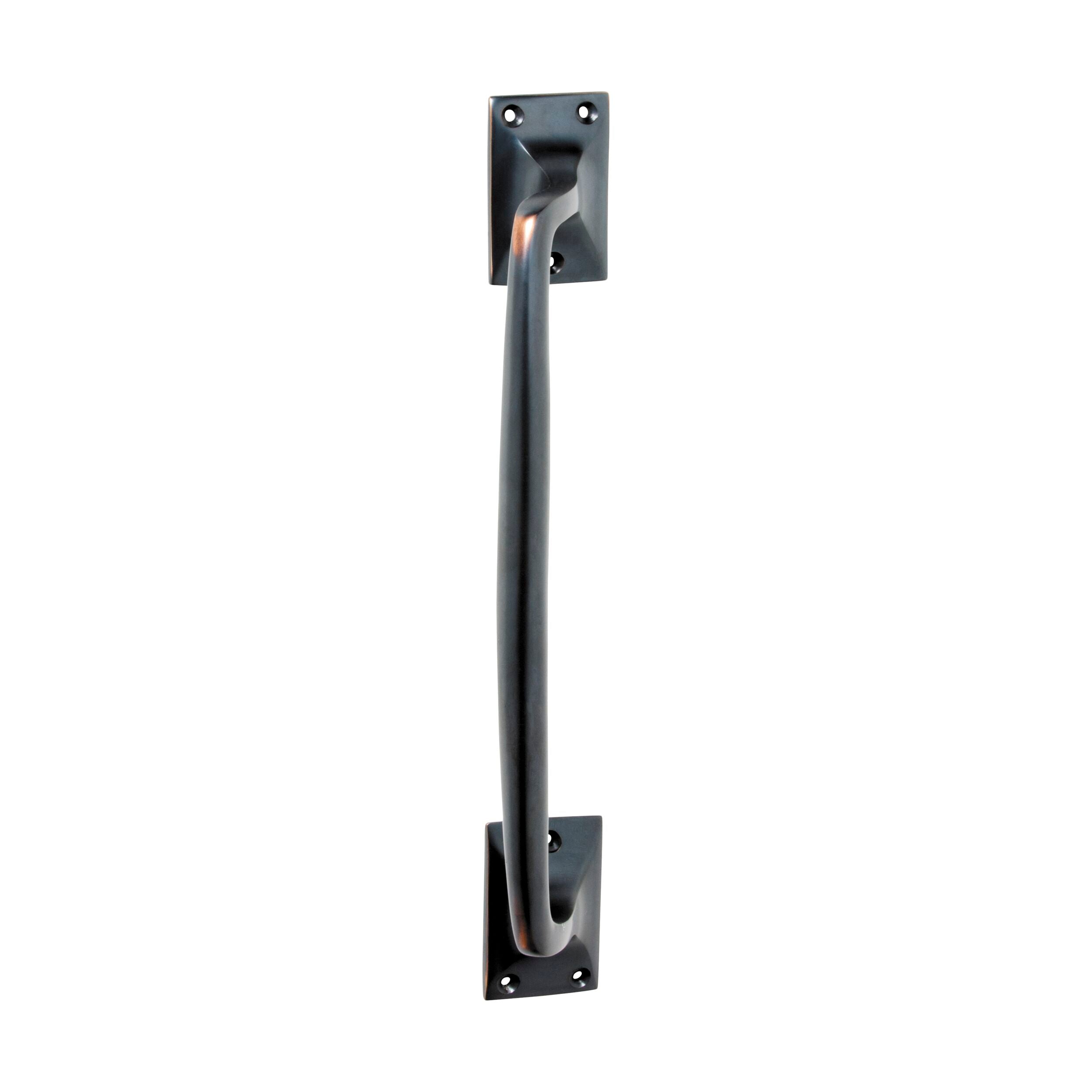 Antique Copper Classic Offset Pull Handle 305x42x60mm - Vintage Cabinet & Drawer Hardware for Kitchen, Bathroom, and Furniture Restoration