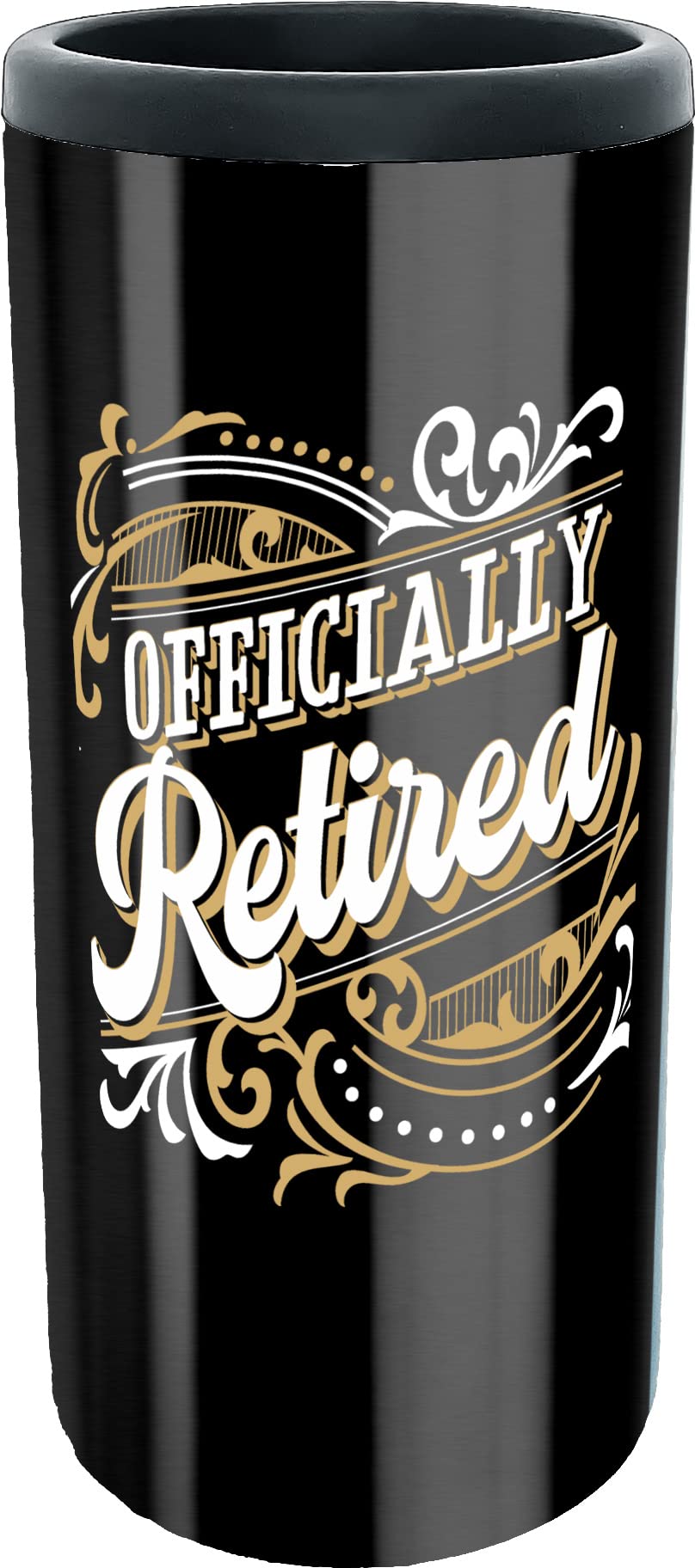 Spoontiques Stainless Steel Can Cooler - Double Walled Insulated Beverage Can Holder - Keeps Drinks Cold Longer - Perfect for Beer, Soda & Energy Drinks - Ideal for Parties, BBQs, Camping & Outdoor Activities