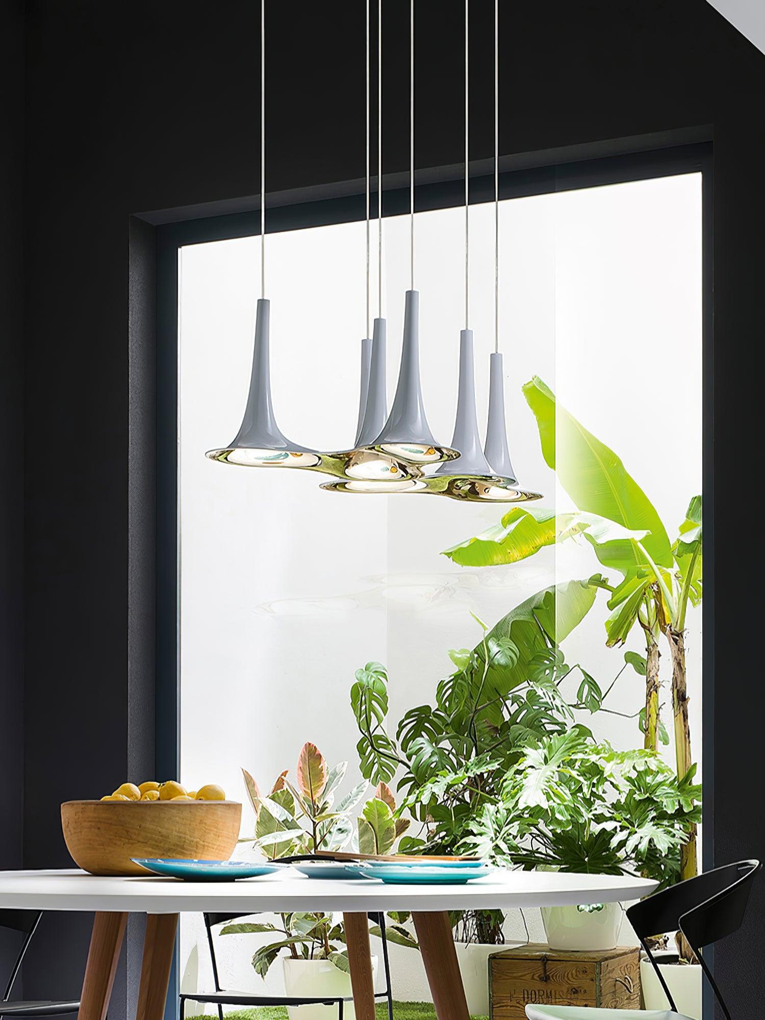 Nafir Modern Pendant Light - Elegant Hanging Fixture for Kitchen Island, Dining Room, or Bedroom Lighting