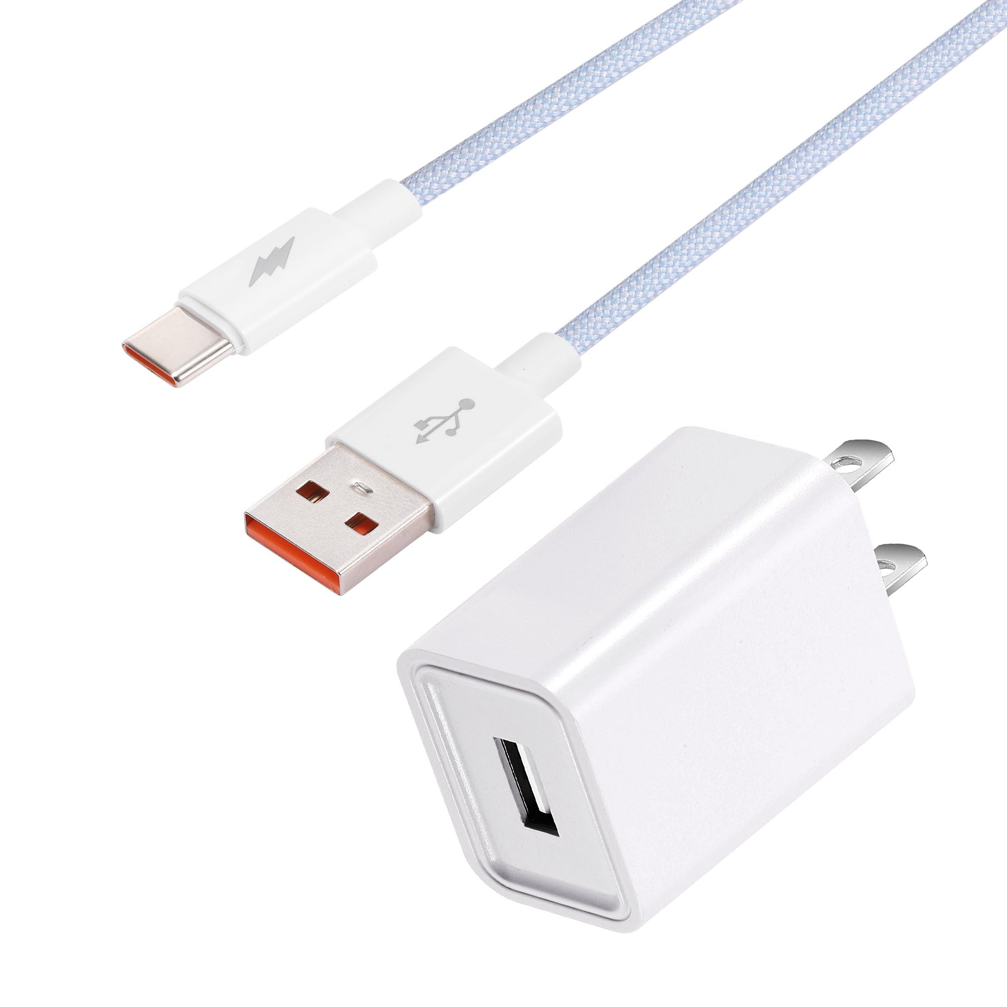 Solar Charger Cable for Samsung Smart TV Remote - Nylon Braided USB Type C Charging Cord Adapter for SolarCell Remote, Frame TV - Perfect for Home Entertainment & Eco-Friendly Charging