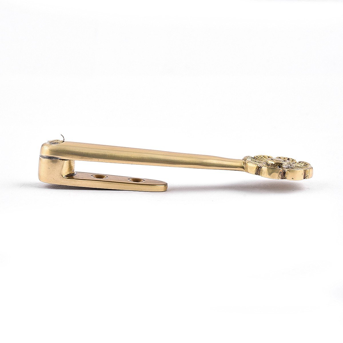 Renovators Supply 5-Inch Brass Floral Carpet Stair Clips - Pack of 13 for Securing Rugs on Stairs | Home Decor & Stair Safety Accessories