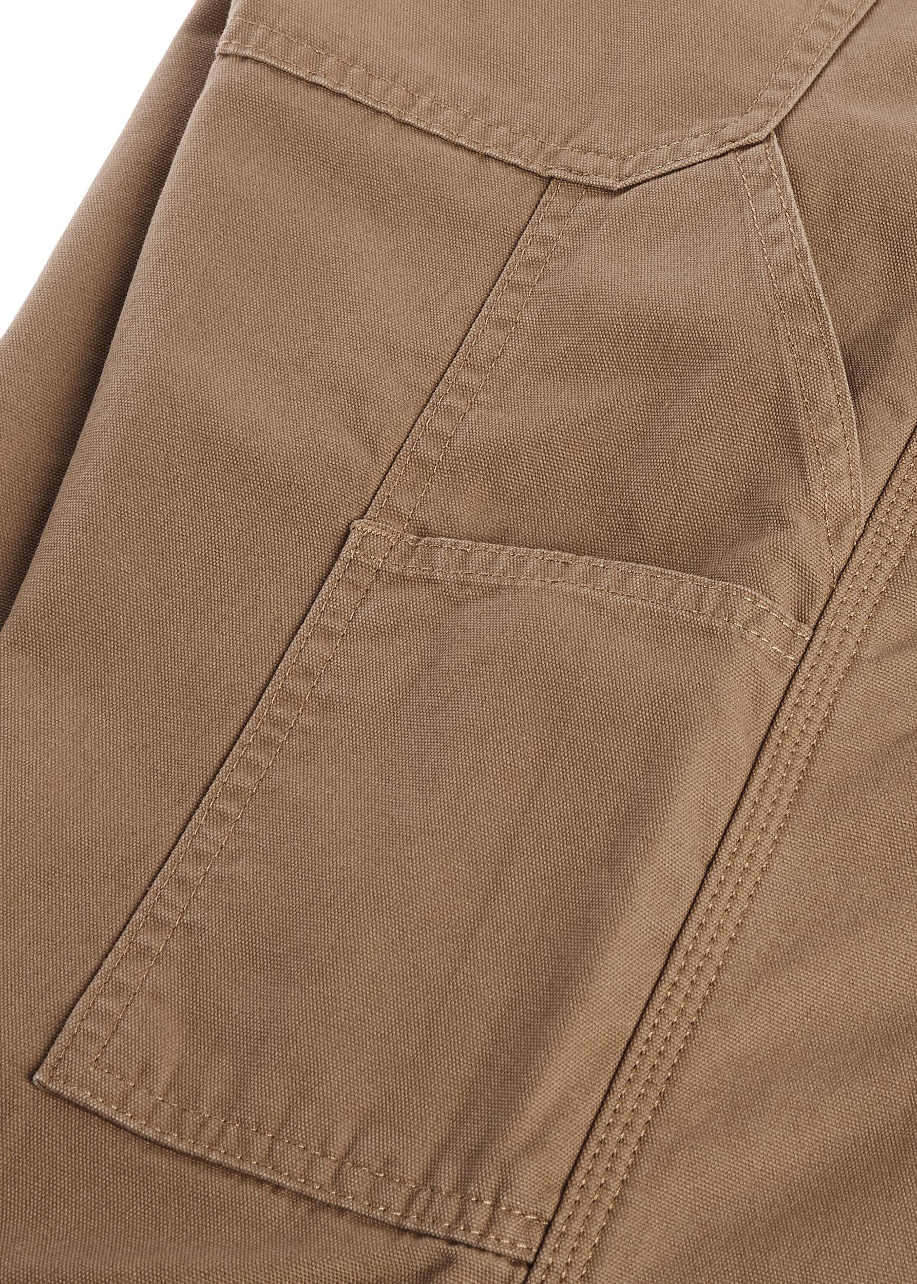Wrangler Authentics Men's Fleece Lined Carpenter Pants - Durable Work Pants for Construction, Outdoor & Winter Use