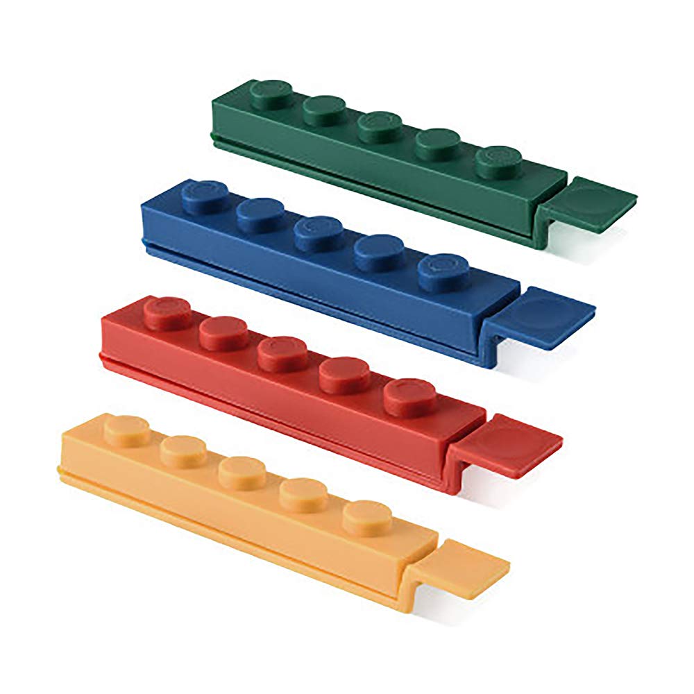Dandan 4-Pack Plastic Sealing Clips for Food Storage | Airtight Snack Bag Clips | Kitchen Fresh-Keeping Clamp Sealer for Chips, Cereal & Bread | Perfect for Pantry Organization & Travel Snacks