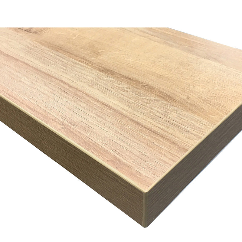 ZIVA 1.8M Left Panel Reception Desk - Modern Oak & White Office Furniture for Hotel, Clinic, and Corporate Lobby