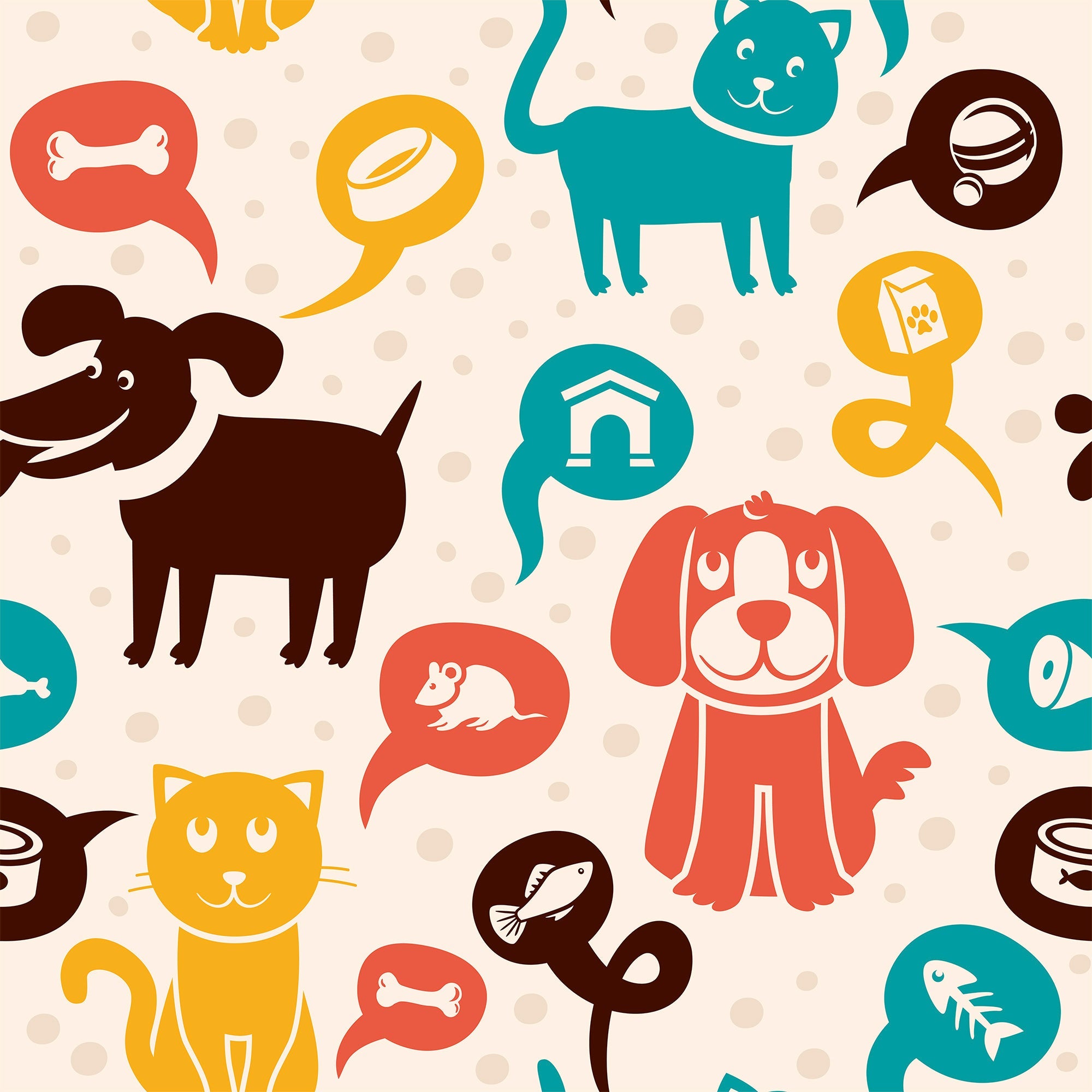 Kids Animal Theme Wallpaper Sample - Designer Selection 001 | Perfect for Nursery, Bedroom & Playroom Decor