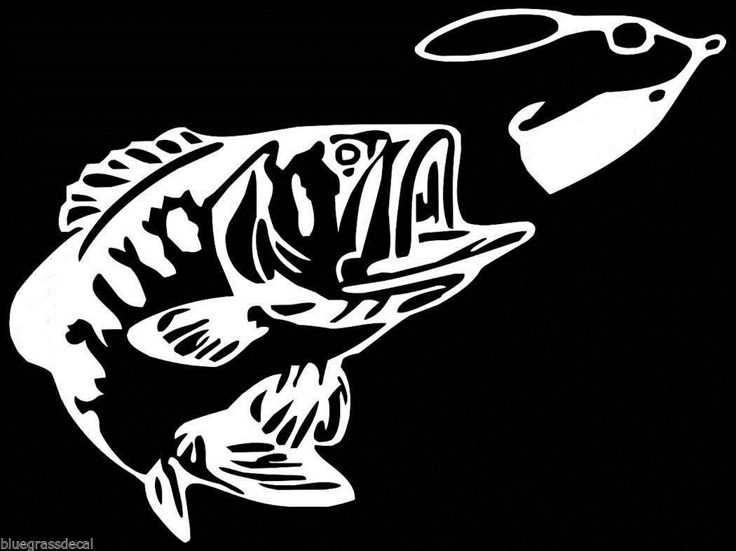 Premium Bass Fishing Spinner Bait Decals - Waterproof Vinyl Stickers for Tackle Boxes, Coolers & Fishing Gear - Perfect for Anglers & Outdoor Enthusiasts