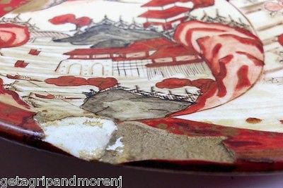Antique Japanese Kutani Ceramic Plate - 19th Century Hand-Painted Collectible Art Piece for Home Decor & Display