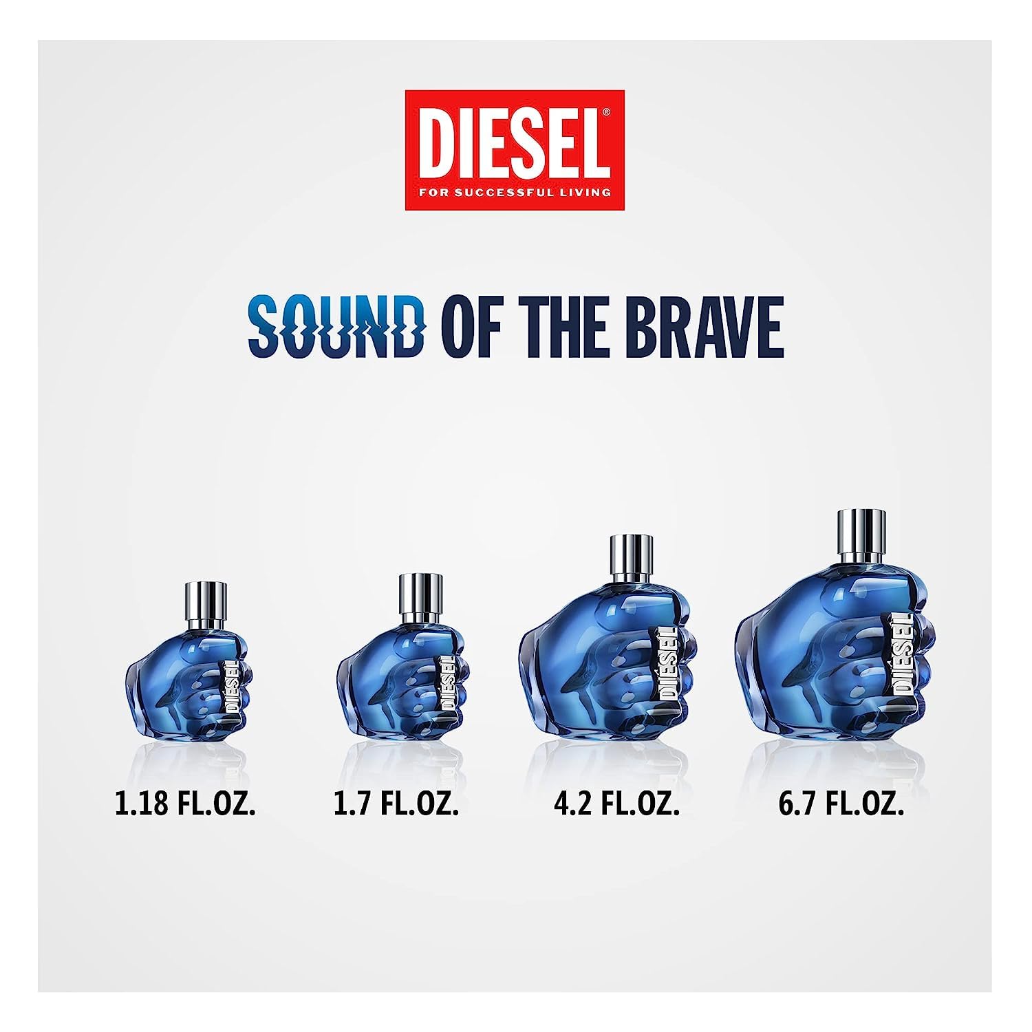 DIESEL Sound of the Brave Men's Cologne Gift Set - Eau de Toilette with Lemon, Spicy Juniper Berries & Ambery Wood Notes | Perfect for Daily Wear, Date Night & Special Occasions