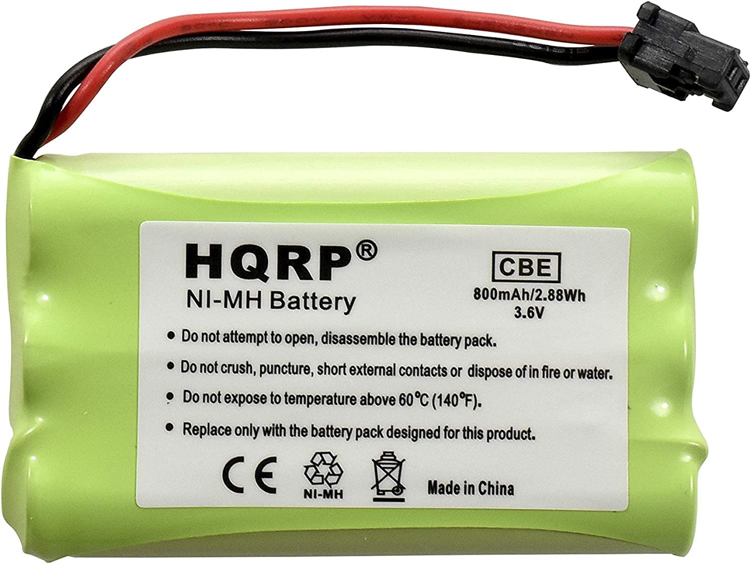 Replacement Cordless Phone Batteries for Lenmar CBC909, BATT-909, ER-P512 - 2 Pack Long-Lasting NiMH Batteries for Home & Office Phones
