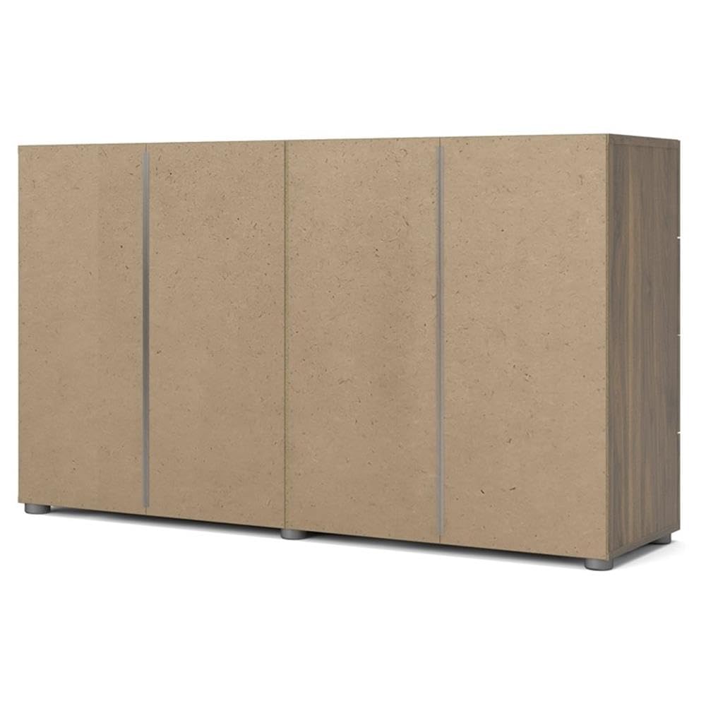 Pemberly Row 8-Drawer Double Dresser in Walnut - Solid Wood Bedroom Furniture for Storage & Organization | Perfect for Master Bedroom, Guest Room & Nursery