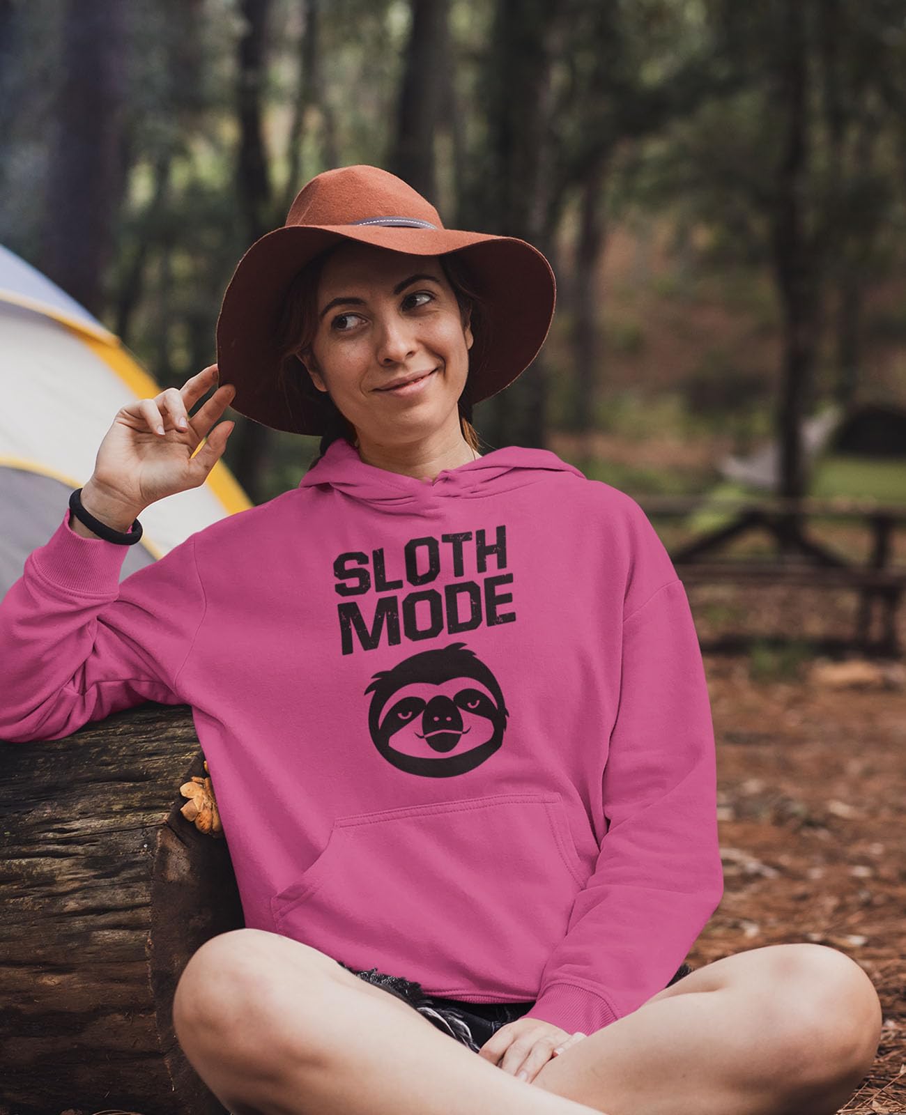 Tstars Sloth Mode Hoodie - Cute Sloth Gifts for Women & Teen Girls - Funny Novelty Sweatshirt with Hood - Perfect for Casual Wear, Gifts & Lazy Days