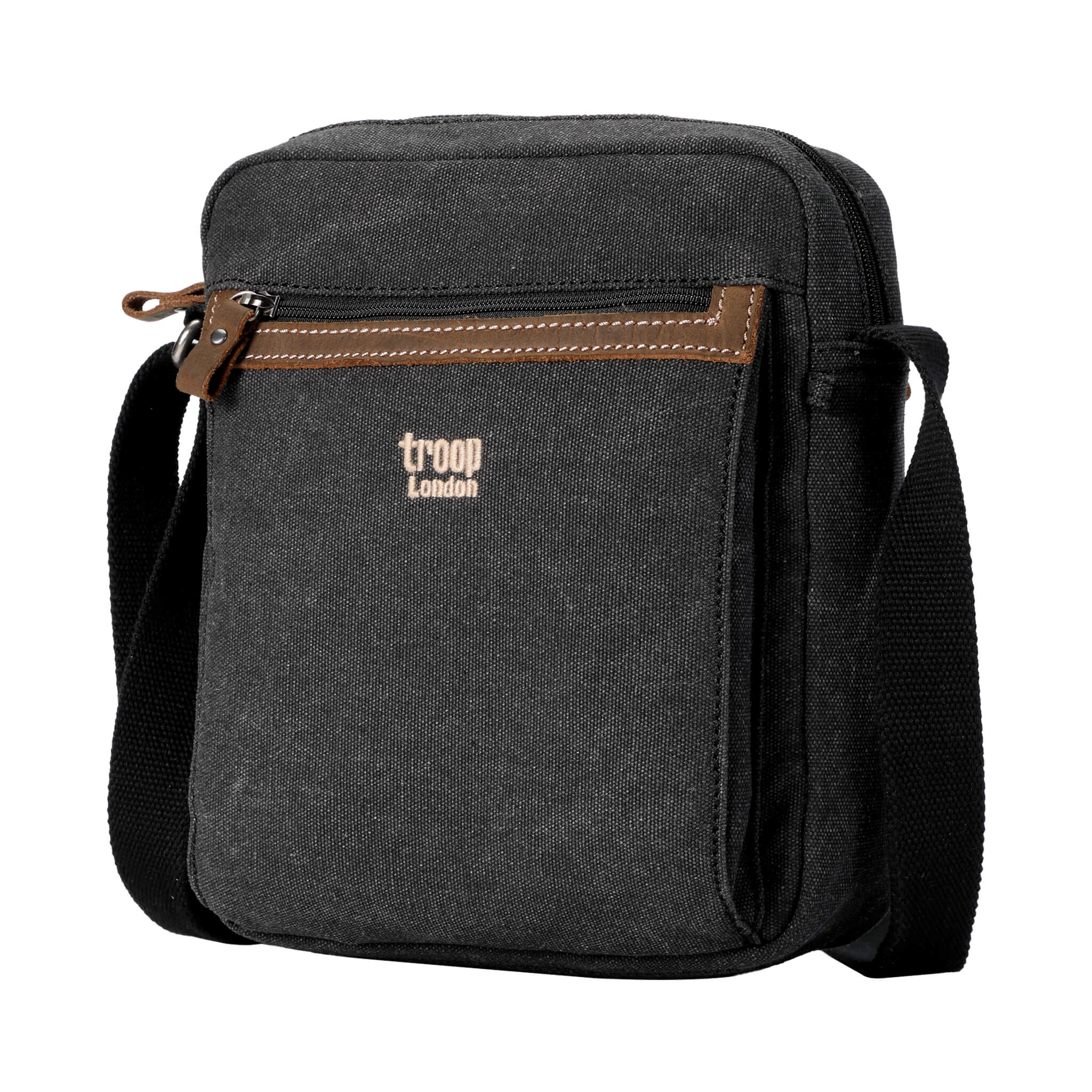 Troop London Classic Canvas Crossbody Bag for Men & Women - Stylish & Durable Shoulder Bag for Travel, Work & Everyday Use