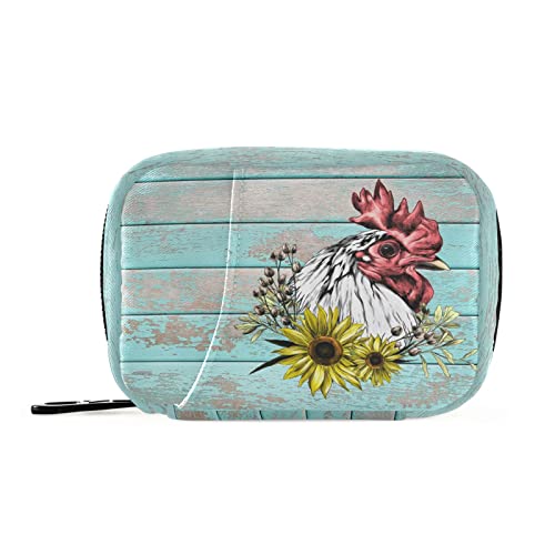 Wood Rooster Blue