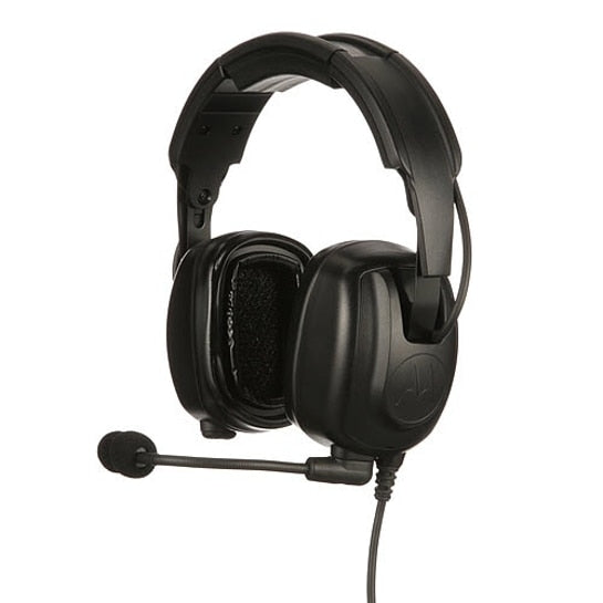 Motorola PMLN7466 Heavy Duty Over-the-Head Headset with Noise Cancelling Mic - Durable Business Headphones for Call Centers, Warehouse & Office Use