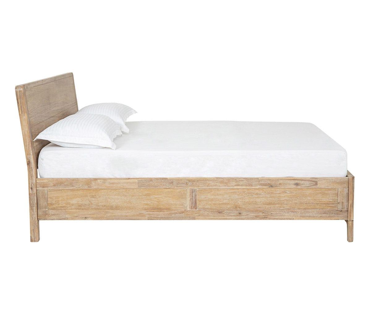 Premium Camen Bed Frame - Queen Size, Sturdy Metal Platform with Wooden Slats, Noise-Free Support - Perfect for Master Bedrooms, Guest Rooms & Apartments