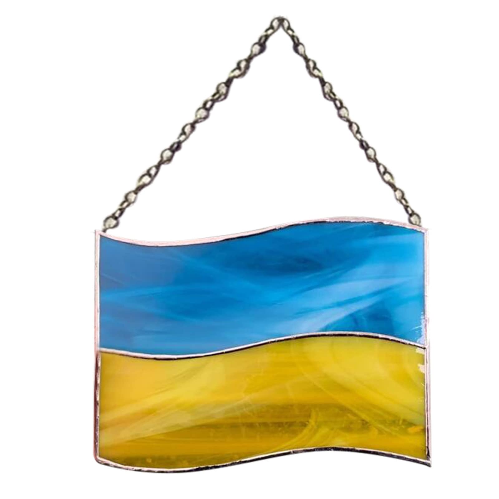 Vibrant Ukrainian Acrylic Ornament String - Colorful Window Hanging Decor for Stained Glass Effect | Perfect for Home, Wedding & Festival Decorations