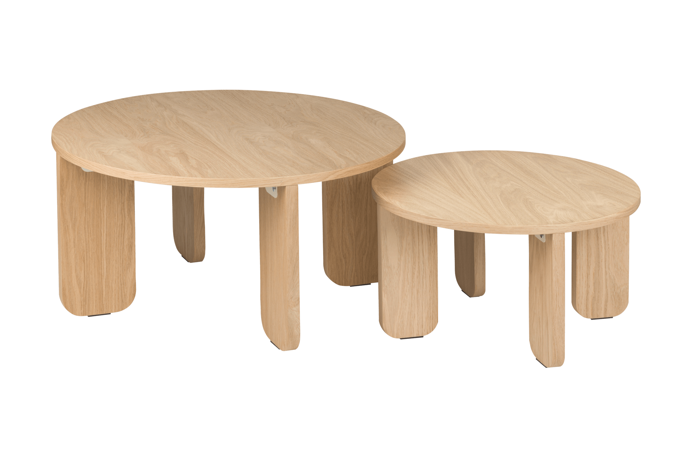 Modern Kuvu Nesting Tables Set of 3 - Space Saving Side Tables for Living Room, Bedroom & Office - Wooden Coffee Table End Tables with Stylish Design - Perfect for Small Spaces & Home Decor