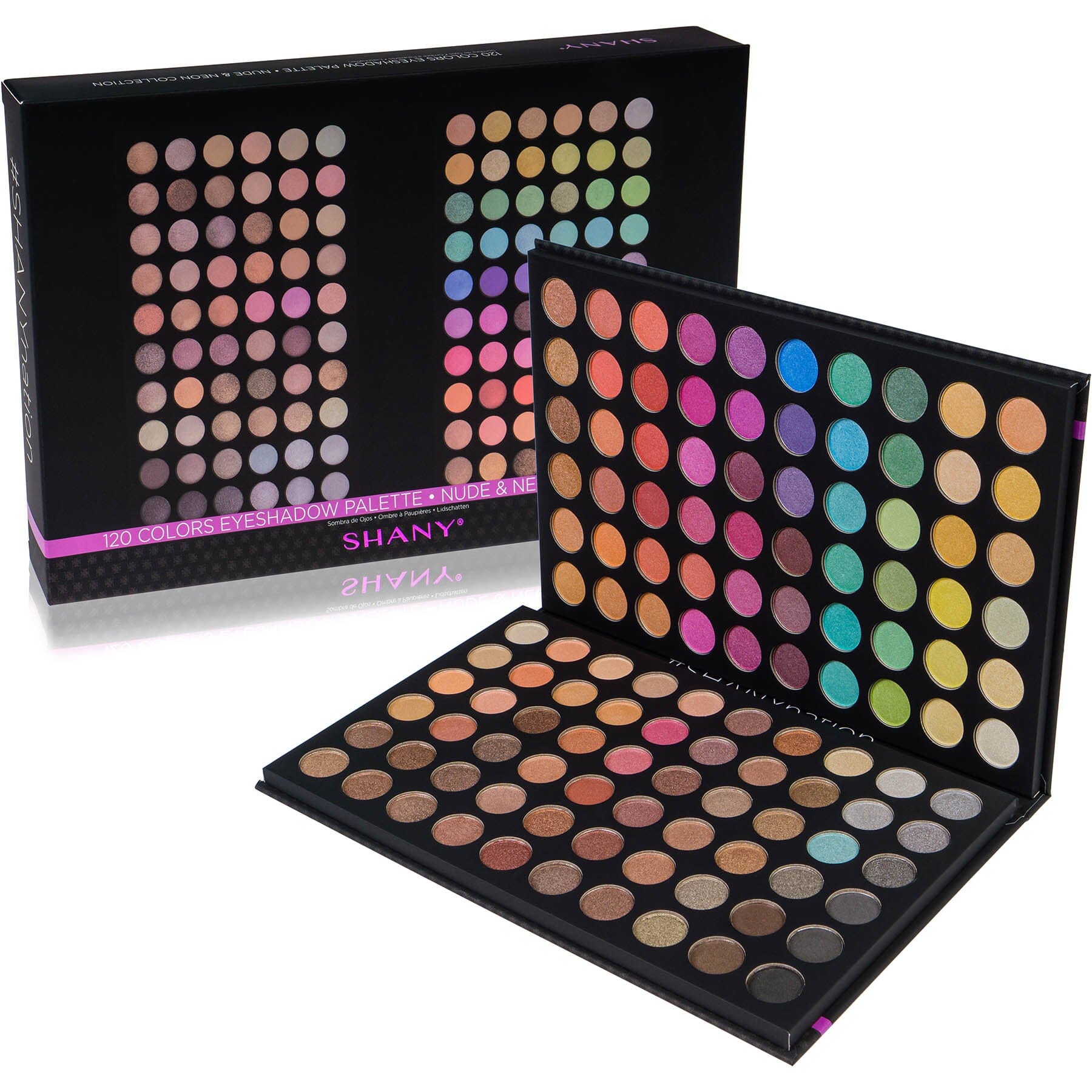 Ultimate Fusion 120 Color Eyeshadow Palette - Natural Nude & Neon Shades for Day & Night Makeup Looks | Perfect for Professional Artists & Beginners