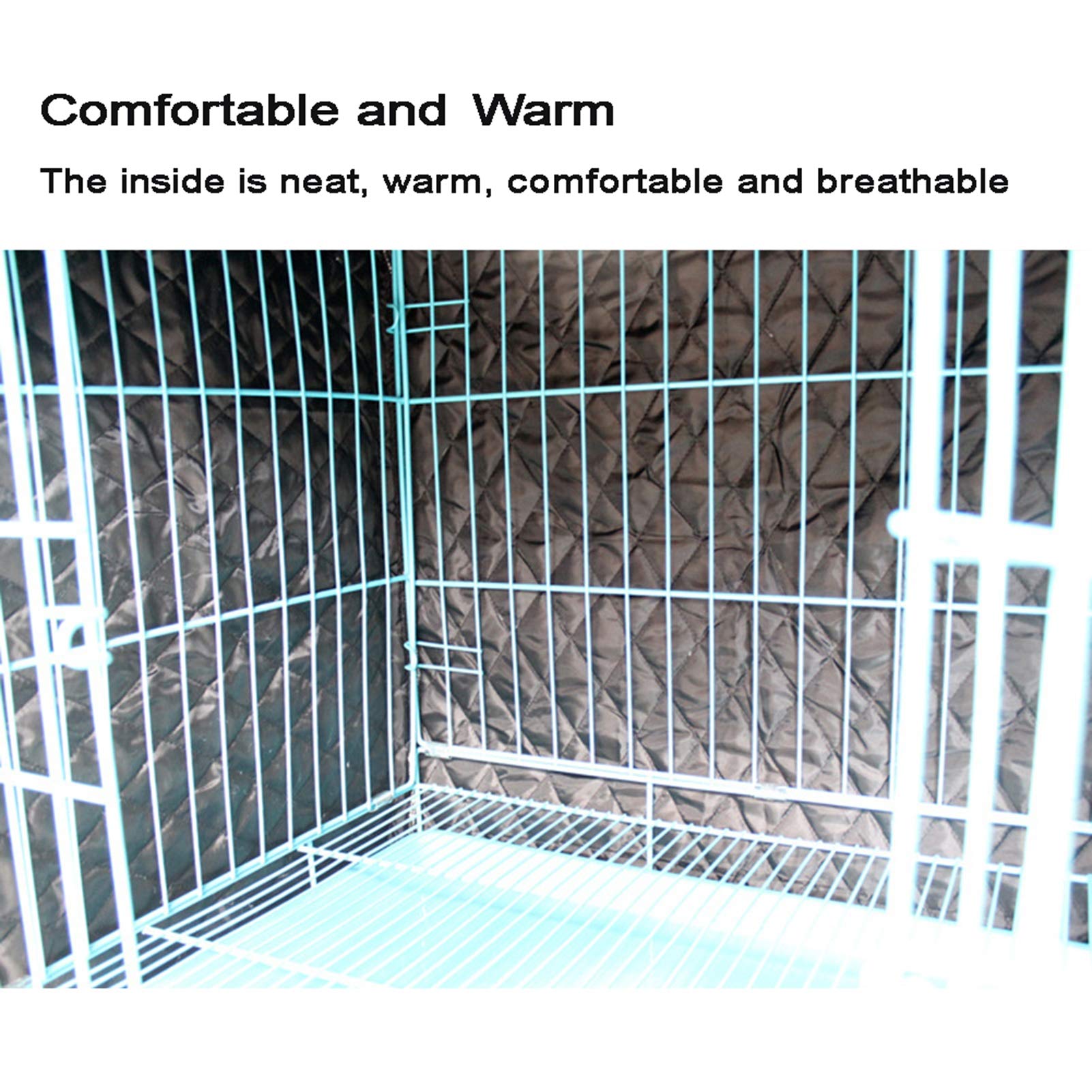 Waterproof Dog Crate Cover for Wire Crates - XXL Outdoor Pet Kennel Cover with Easy On/Off & Adjustable Fit - Perfect for Travel, Camping & Home Use