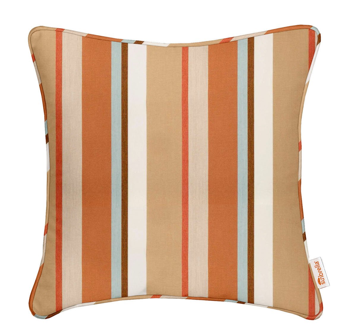 Sunbrella Beaming Designer Square Throw Pillow - Waterproof & UV Resistant Outdoor Decorative Cushion for Patio, Poolside & Garden Furniture