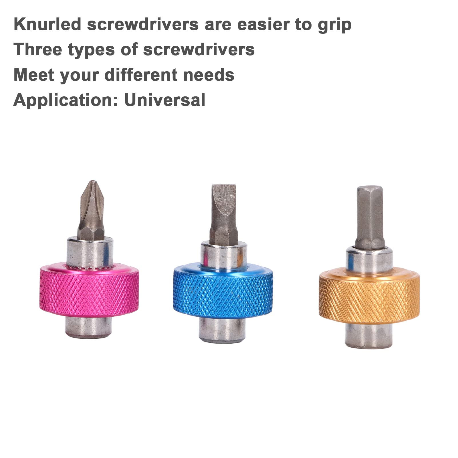 Aramox 3-Piece Stubby Screwdriver Set - Short Cross & Flat Head Screwdrivers for Electronics, Phone, and Small Appliance Repair | Durable Universal Hand Tools for DIY Maintenance