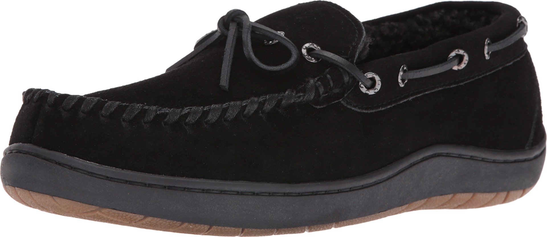Tempur-Pedic Men's Therman Moccasin Slippers - Soft Memory Foam Indoor/Outdoor House Shoes for Comfort & Support - Grey - Perfect for Lounging, Running Errands & Cold Floors