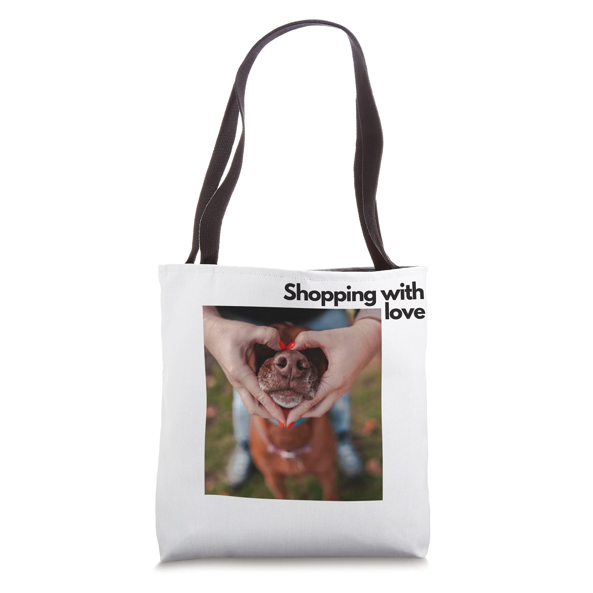 Stylish LOVE Tote Bag for Women - Durable Canvas Shopping Bag with Inspirational Quote - Perfect for Grocery Shopping, Beach Trips & Daily Use
