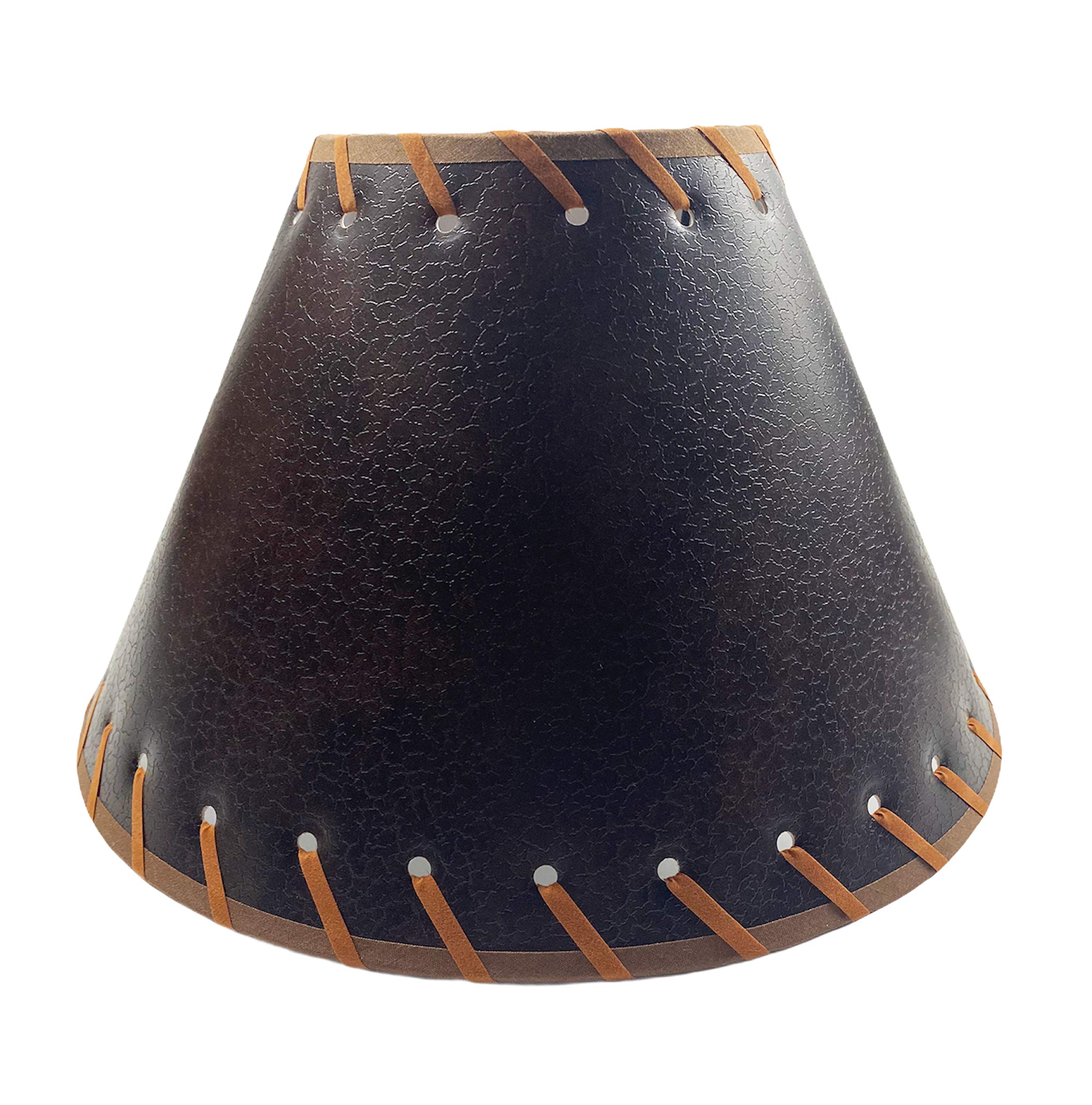 Western Brown Horse Saddle Table Lamp - Silver Star Cowboy Rustic Decor for Farmhouse, Bedroom, Office & Living Room | Nightstand & End Table Lighting with Western Saddle Shade | Perfect for Ranch Style Homes, Country Themed Spaces & Western Interior Design