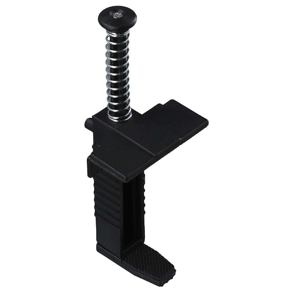 Durable Plastic Leveling Tool Kit for Masonry & Bricklaying - Black Spring-Loaded Clip Construction Accessories | Perfect for Plumbers, Builders & DIY Home Projects
