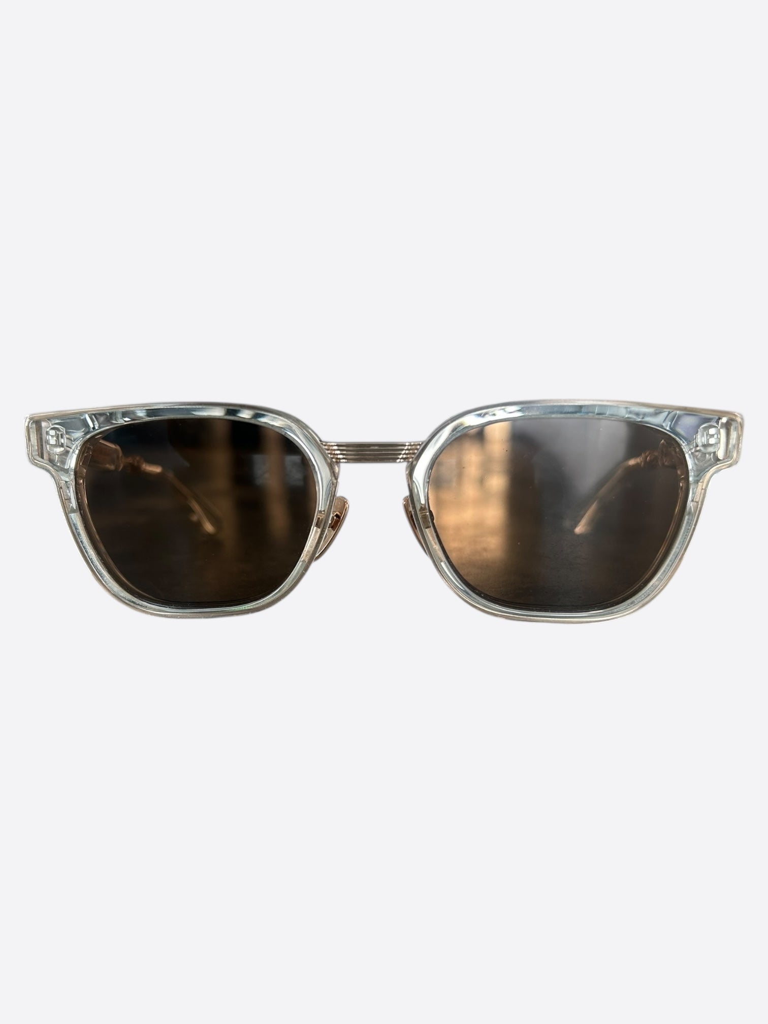 Chrome Hearts Clear Duck Butter Sunglasses - Stylish UV Protection for Outdoor Activities & Fashion