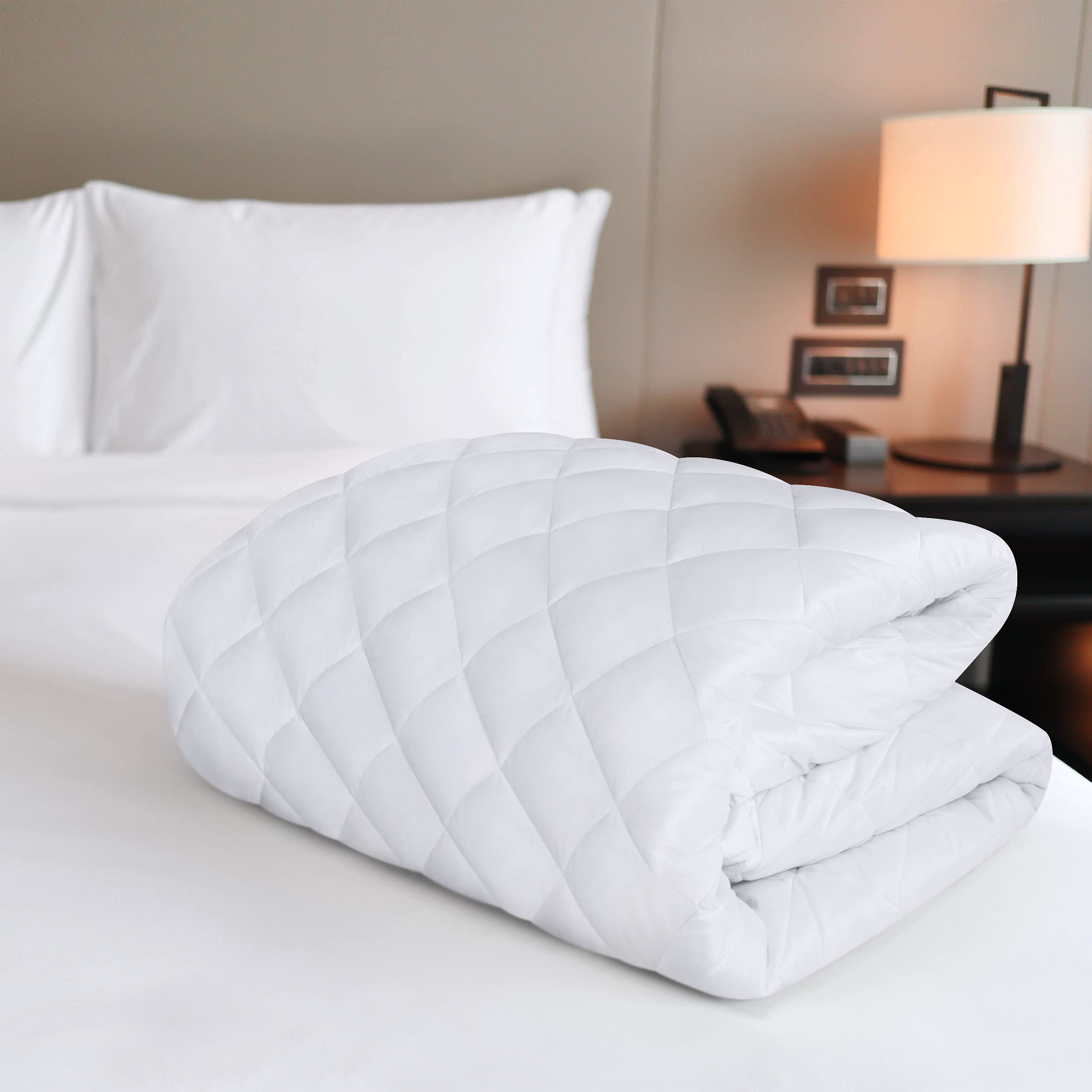 Utopia Bedding Quilted Fitted Mattress Pad - Twin XL Size, 16
