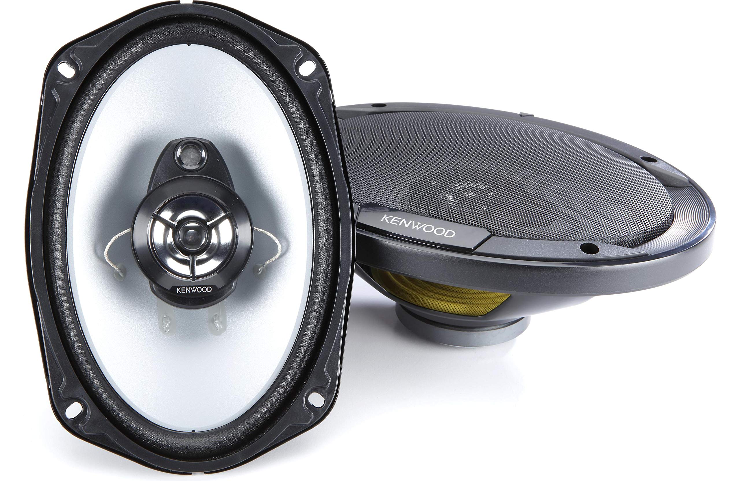 Kenwood KFC-6966S 6x9 Inch 400W 3-Way Car Audio Speakers (Pair) with Gravity Magnet Phone Mount - Premium Sound for Trucks, SUVs & Sedans - Perfect for Road Trips & Daily Commuting