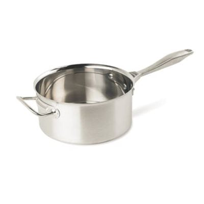 Vollrath Intrigue 4.5 Quart Stainless Steel Sauce Pan - Professional Grade Cooking Pot for Sauces, Soups & Stews - Perfect for Home Chefs & Commercial Kitchens