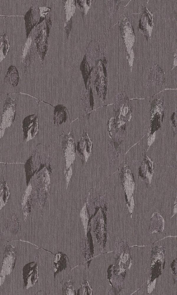 Contemporary Ruffled Purple Leaflet Wallpaper R4379 - Self-Adhesive Peel and Stick Wallpaper for Bedroom, Living Room, Nursery - Easy to Install Removable Wallpaper for Home Decor