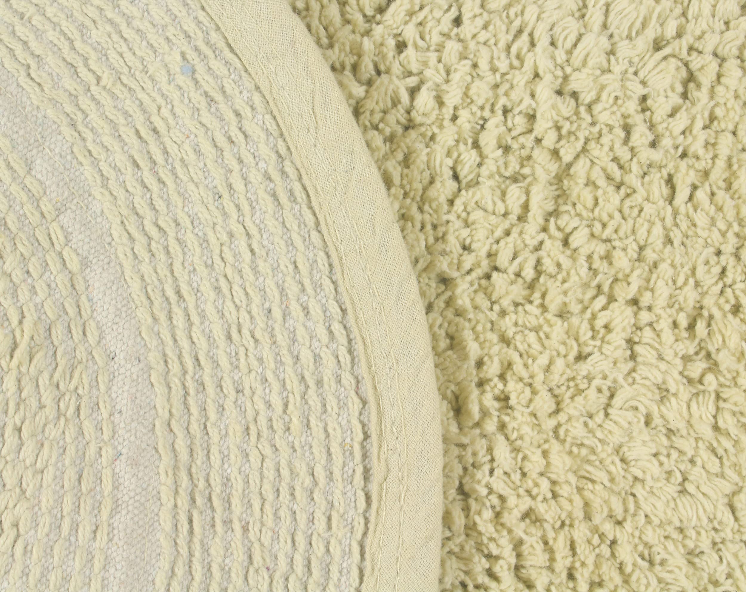 Premium 100% Cotton Bathroom Rugs Set - Home Weavers Double Ruffle Collection | Ultra Soft, Absorbent & Washable Non-Slip Bath Mats | 3-Piece Contour Set in Sage Green | Perfect for Bathroom, Kitchen & High-Traffic Areas