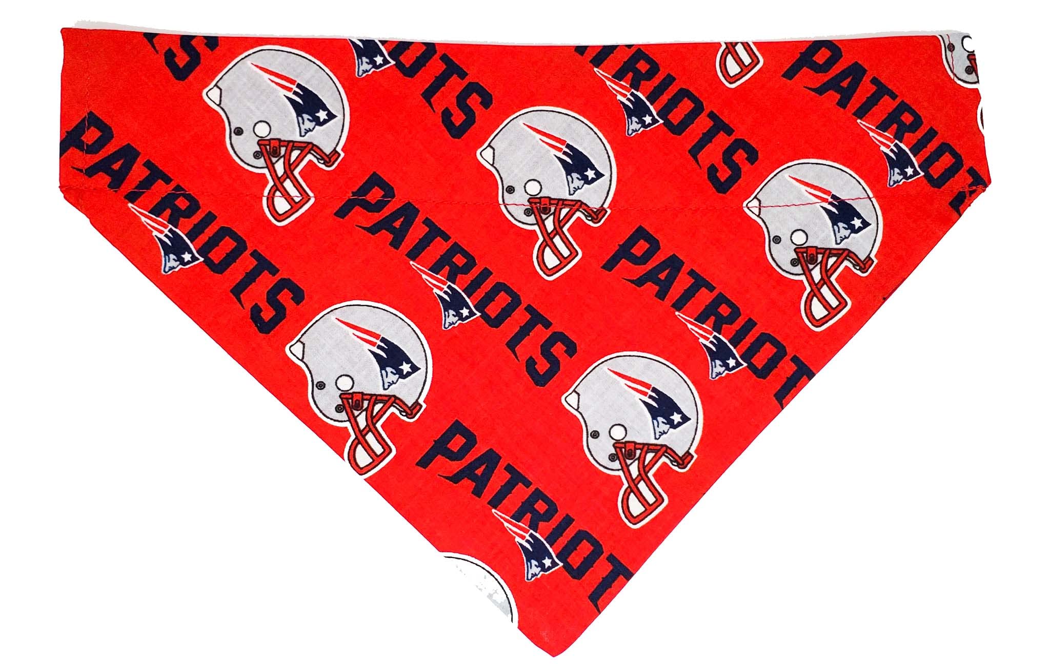 New England Patriots Football Team Dog Bandana - No-Tie Slip-On Pet Bandana for Collar | Perfect for Game Day, Pet Parties & Football Season