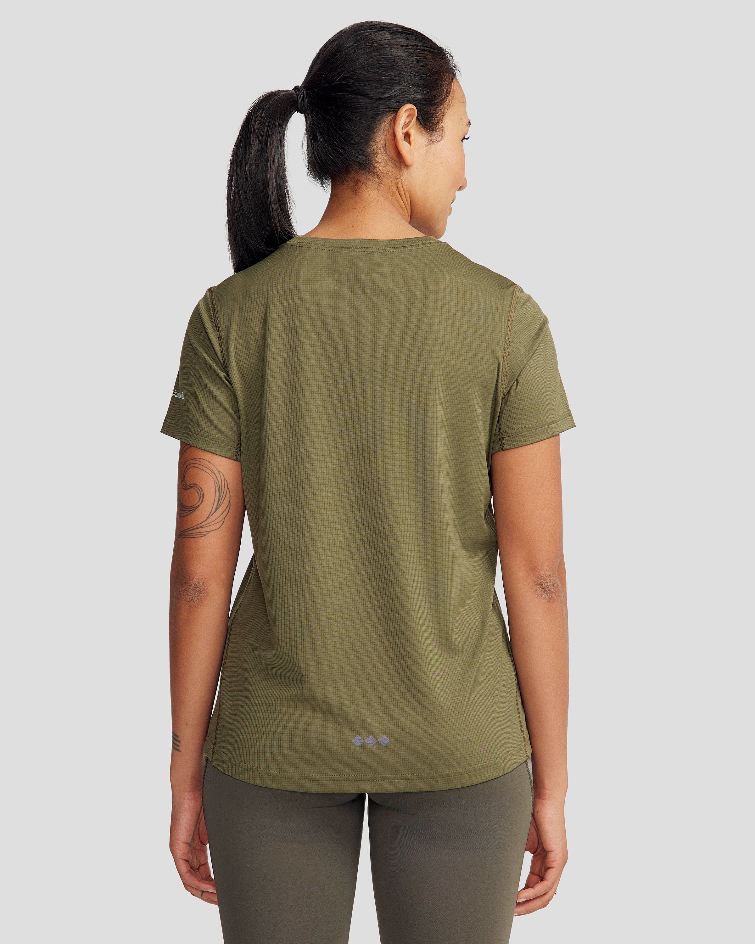 Women's Seeker T-Shirt - Light Moss Green Casual Tee for Everyday Wear | Perfect for Work, Weekend & Travel Outfits