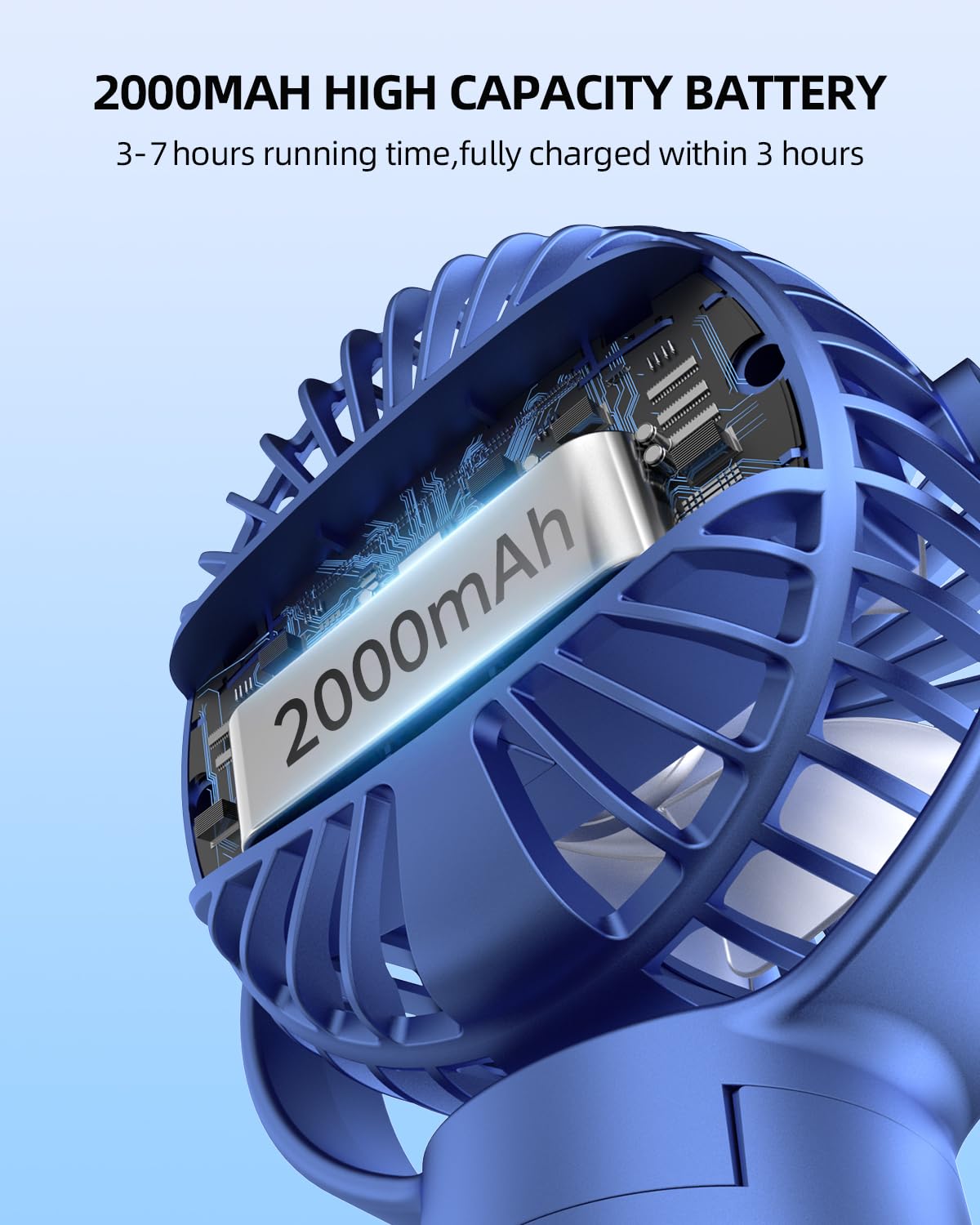 KIDEE Portable Baby Stroller Fan with LED Display - 360° Rotating Flexible Tripod, Rechargeable Mini Clip Fan for Car Seat, Crib & Travel | Handheld Cooling Fan for Home, Office & Gym Use