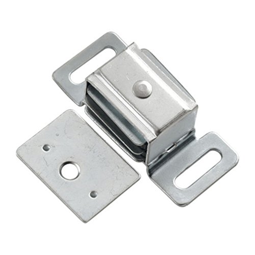 Double Magnetic Catch - Heavy Duty Cabinet & Drawer Latches (10-Pack) - Secure Kitchen, Bathroom, Office & Furniture Doors