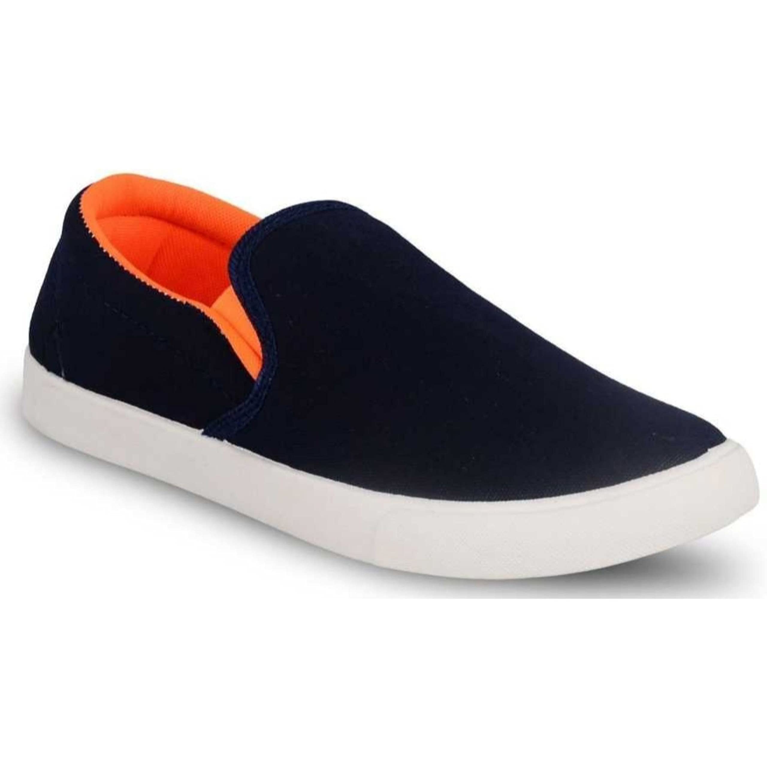 Lightweight Stylish Walking Shoes for Men - Trendy Comfortable Sneakers (Pack of 2) in Beige & Orange - Perfect for Casual Wear, Travel & Daily Walking