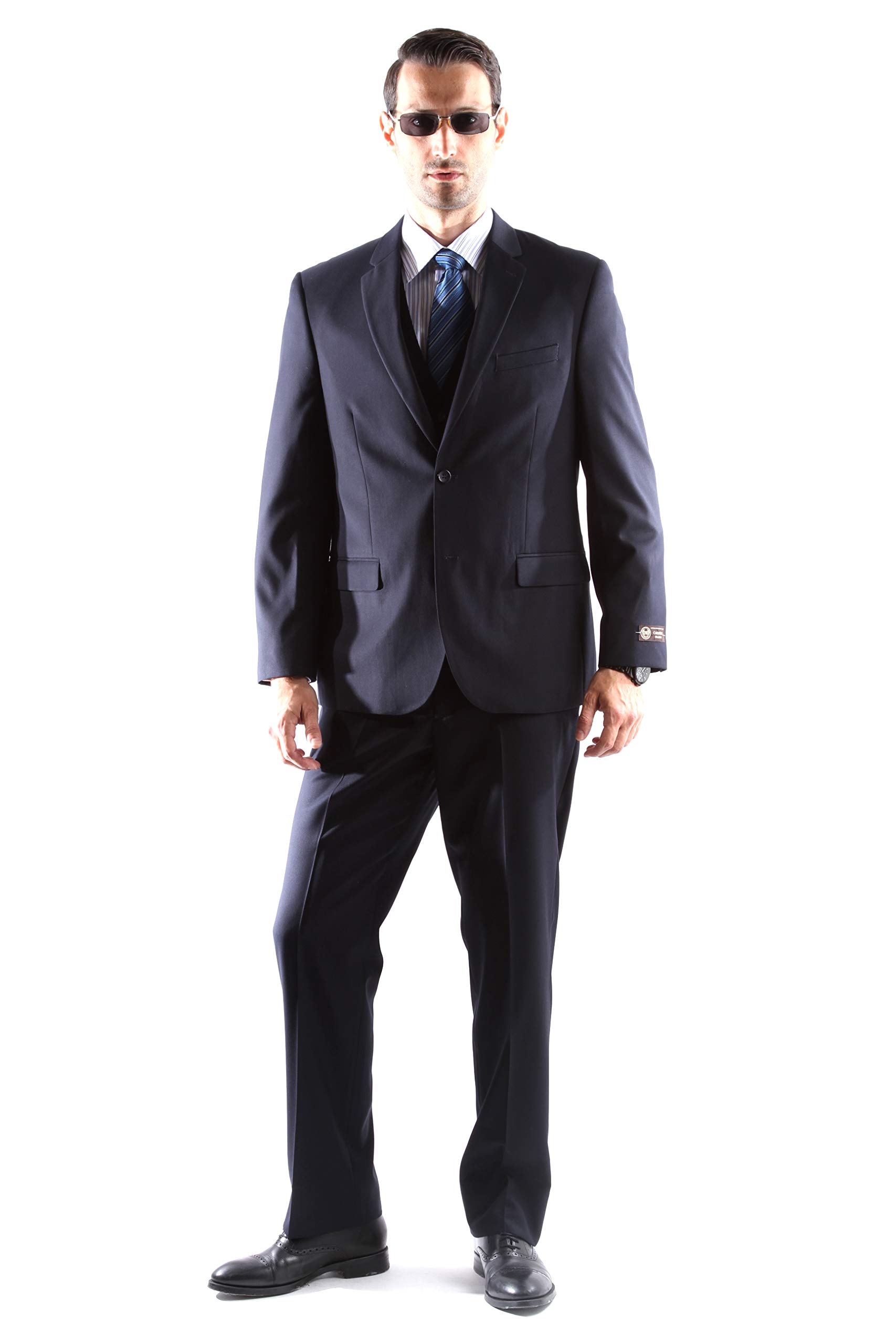 Men's Single Breasted 2-Button Slim Fit Suit Jacket - Premium Tailored Business Formal Wear for Weddings, Interviews & Office Meetings