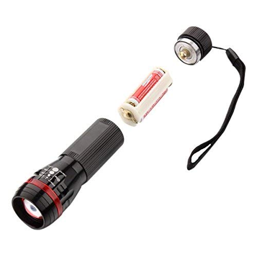 High Power Zoom LED Flashlight - Adjustable Focus, 3 Lighting Modes (High/Medium/Strobe) - Ideal for Camping, Hiking, Emergency & Outdoor Activities