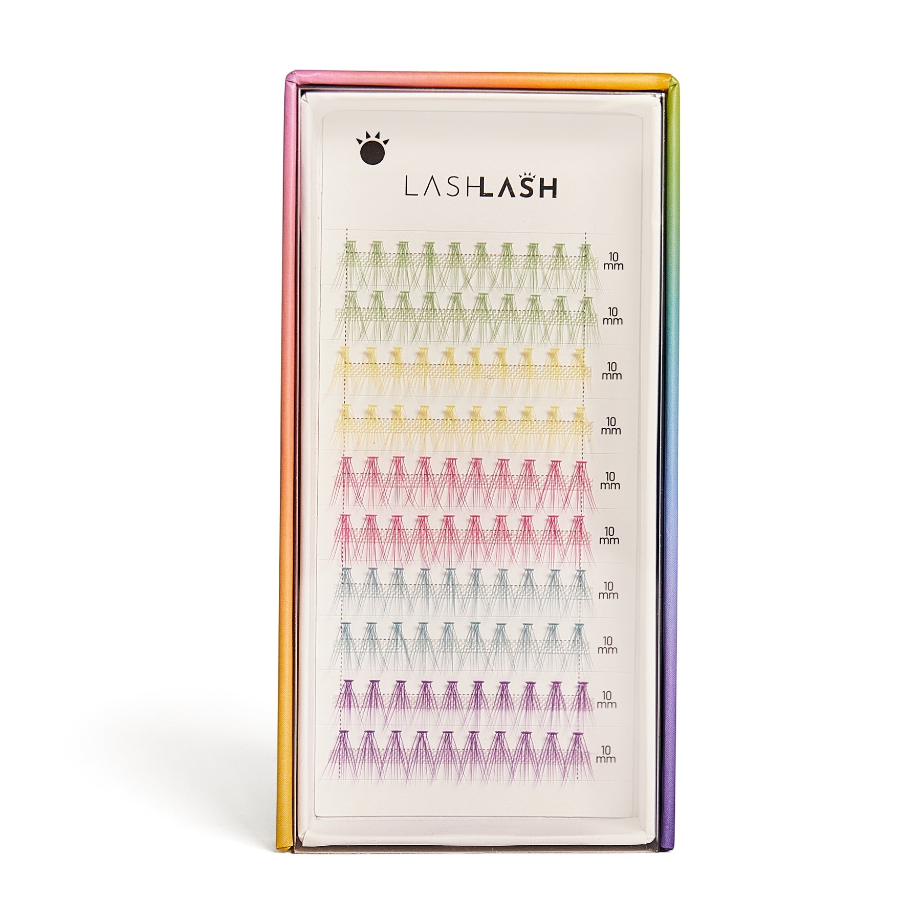 Pride Individual Color Lashes - Vibrant False Eyelashes for Bold Makeup Looks | Perfect for Pride Events, Cosplay & Festival Outfits